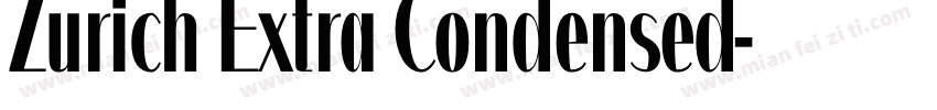 Zurich Extra Condensed字体转换
